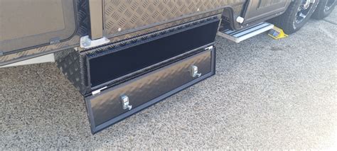 steel battery box for caravan|caravan underbody storage boxes.